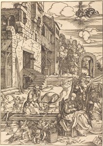 Verblijf van de Heilige Familie in Egypte door Albrecht Dürer