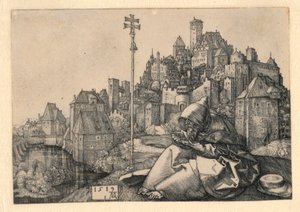 St. Antonius Lezend door Albrecht Dürer