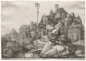 Sint-Antonius Lezend, 1519 door Albrecht Dürer