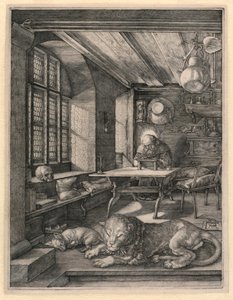 Sint Hiëronymus in zijn Studie door Albrecht Dürer