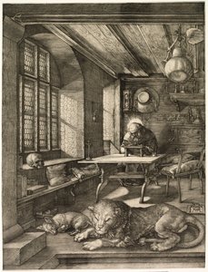 St. Hiëronymus in zijn Studie door Albrecht Dürer
