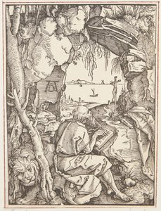 Sint Hiëronymus in de grot door Albrecht Dürer