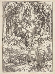 St. Johannes voor God en de Oudsten door Albrecht Dürer
