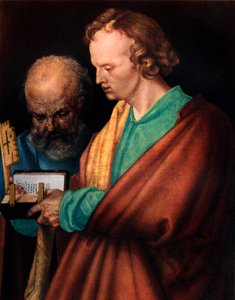 St. Johannes met St. Petrus, detail, 1526, 1936