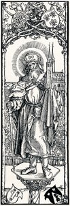 St. Sebaldus op een kapiteel, 1906 door Albrecht Dürer