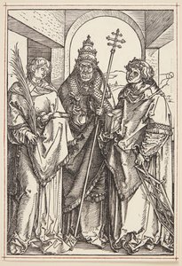Heiligen Laurentius, Sixtus en Stefanus door Albrecht Dürer