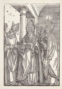Heiligen Nicolaas, Ulrich en Erasmus door Albrecht Dürer