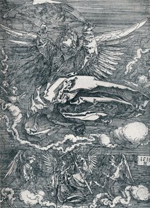 Sudarium getoond door een engel door Albrecht Dürer