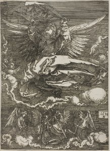 Sudarium uitgespreid door een engel door Albrecht Dürer