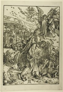 De Engel met de Sleutel van de Bodemloze Put, uit De Apocalyps door Albrecht Dürer
