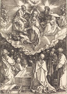 De tenhemelopneming en kroning van de Maagd door Albrecht Dürer