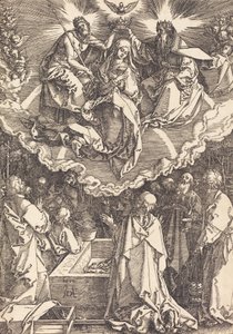 De Hemelvaart en Kroning van de Maagd, 1510 door Albrecht Dürer