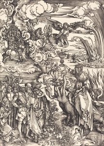 De Babylonische Hoer, waarschijnlijk ca. 1496-1498 door Albrecht Dürer