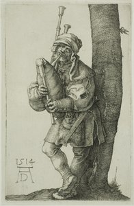 De doedelzakspeler door Albrecht Dürer