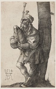 De Doedelzakspeler door Albrecht Dürer
