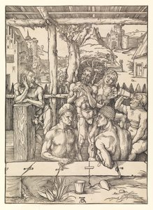 Het badhuis door Albrecht Dürer