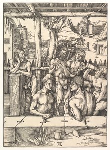Het badhuis door Albrecht Dürer