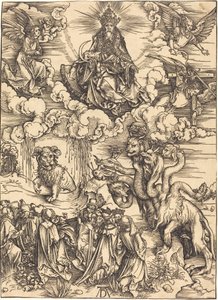 Het Beest met Twee Horens als een Lam door Albrecht Dürer
