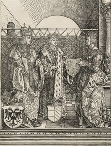 De verloving van Filips de Schone met Johanna van Castilië, 1515 door Albrecht Dürer