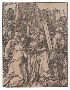 Het dragen van het kruis, uit de serie De Kleine Passie, 1509 door Albrecht Dürer