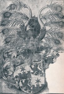 Het wapen van Wilhelm en Wolfgang Roggendorff, 1520 1906 door Albrecht Dürer
