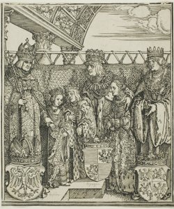 Het Congres en Dubbele Verloving in Wenen, uit De Triomfboog van Maximiliaan I