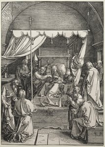 De dood van de Maagd, 1510 door Albrecht Dürer