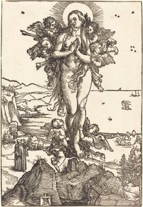 De verheffing van Sint Maria Magdalena door Albrecht Dürer
