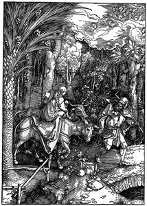 De Vlucht naar Egypte door Albrecht Dürer