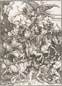 De Vier Ruiters van de Apocalyps, uit De Apocalyps door Albrecht Dürer