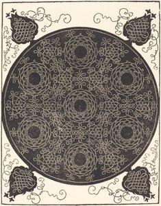 De Vierde Knoop die zeven cirkelvormige groepen knopen met zwarte centra combineert, waarschijnlijk 1506-1507