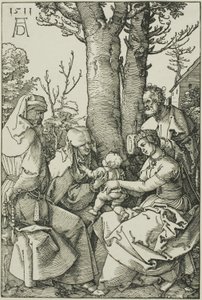 De Heilige Familie met Joachim en Sint Anna door Albrecht Dürer
