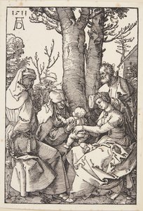 De Heilige Familie met Joachim en Sint Anna door Albrecht Dürer