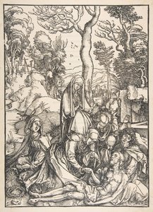 De Klaagzang, uit De Grote Passie door Albrecht Dürer
