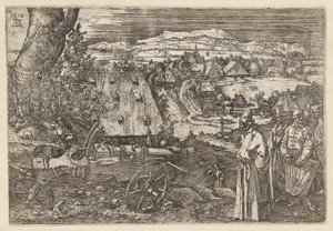 Het landschap met het kanon door Albrecht Dürer