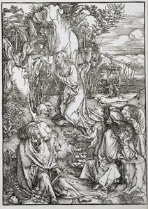 De grote passie: Christus op de Olijfberg door Albrecht Dürer