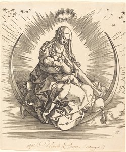 De Madonna op de halve maan door Albrecht Dürer