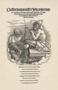 De Man van Smarten bespot door een soldaat door Albrecht Dürer