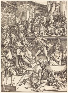Het martelaarschap van Johannes de Evangelist door Albrecht Dürer