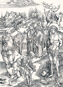 Het martelaarschap van St. Sebastian door Albrecht Dürer