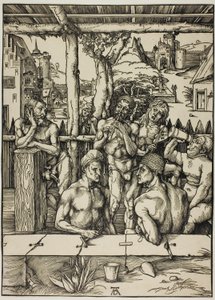 Het mannenbad door Albrecht Dürer