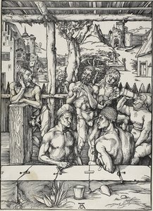 Het mannenbad door Albrecht Dürer
