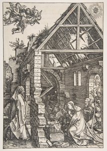 De geboorte van Christus, uit Het leven van de Maagd, Latijnse uitgave, 1511