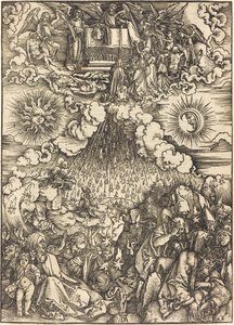 De Opening van het Vijfde en Zesde Zegel door Albrecht Dürer