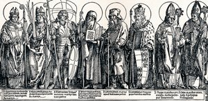 De patroonheiligen van Oostenrijk door Albrecht Dürer