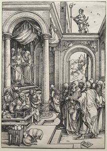 De presentatie van de Maagd in de tempel door Albrecht Dürer
