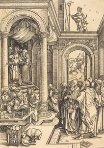 De presentatie van de Maagd in de tempel door Albrecht Dürer