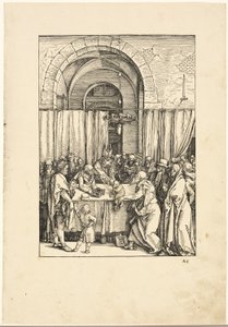 De afwijzing van Joachims offer, uit Het leven van de Maagd door Albrecht Dürer