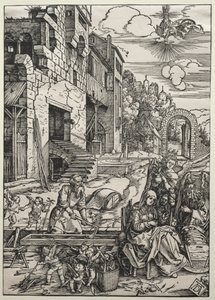 De Rust in Egypte, circa 1501-1502 door Albrecht Dürer