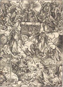 De Zeven Engelen met de Trompetten door Albrecht Dürer